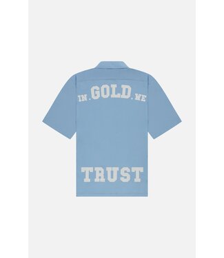 In gold we trust Shirt the Beach-Light blue