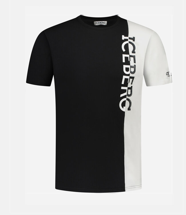 ICEBERG T-shirt Vertical Logo-Black