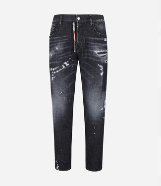 Dsquared2 Black Pioner Wash Skater Jeans