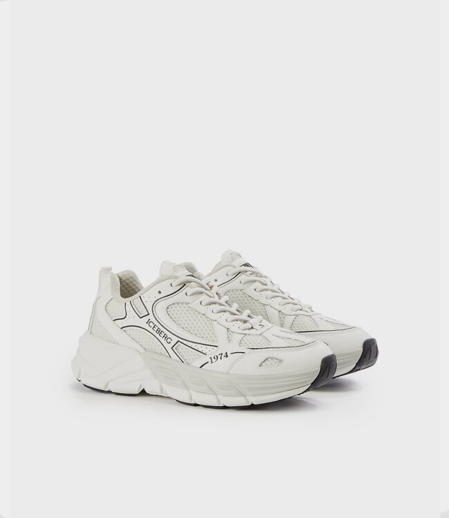 ICEBERG Spyder look Sneaker-White
