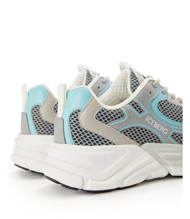 ICEBERG Spyder look Sneaker-Grey blue