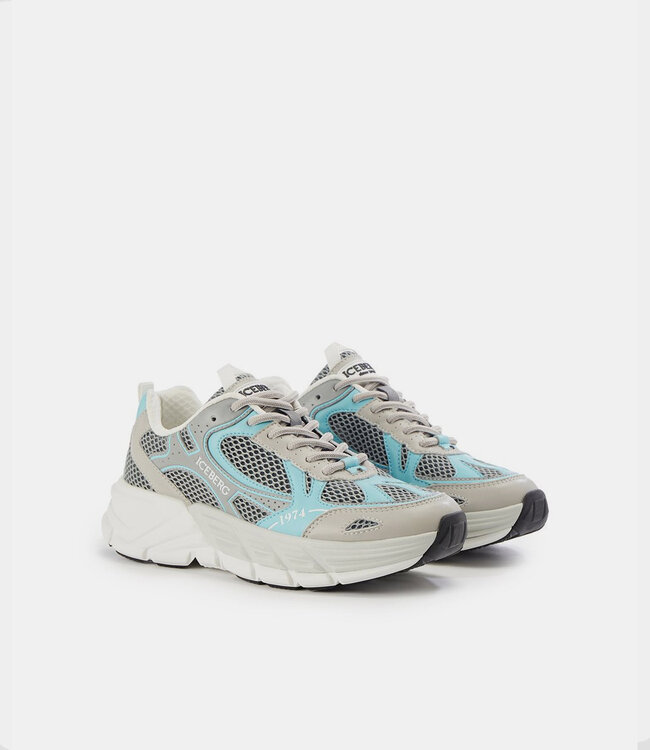 ICEBERG Spyder look Sneaker-Grey blue