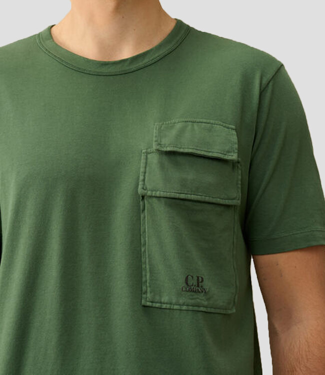 C.P Company Flap Pocket T-shirt-Duck Green