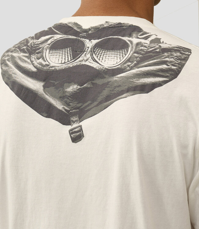 C.P Company Jersey Goggle T-shirt-White