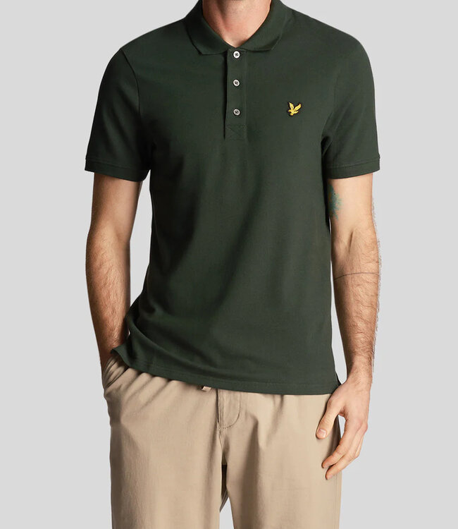 Lyle & Scott Plain Polo-Dark Green