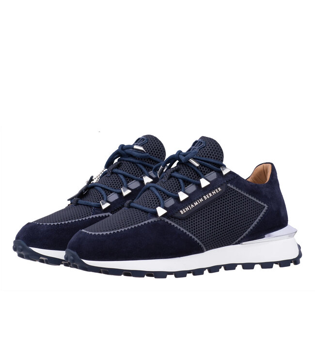 Benjamin Berner Sneaker Cosmo Octacon Embossed-Blue