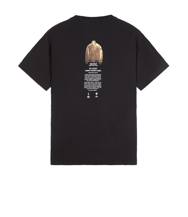 Stone Island Logo Tee-Archivo print-Black