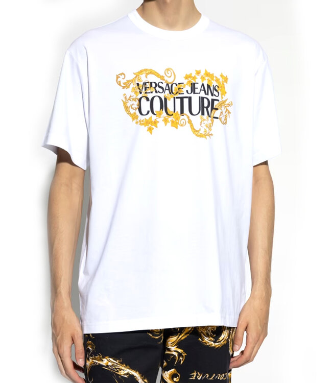 Versace Jeans couture Tee Baroque Logo-White