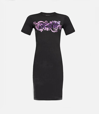 Versace Jeans couture Dress Pink Baroque Logo-Black