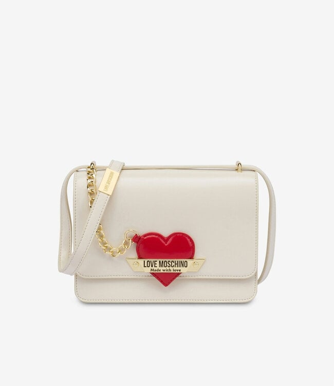 Love moschino Shoulder Bag Made with Love-Beige