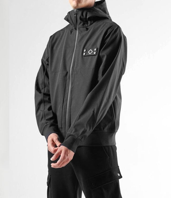 Ma.Strum Infantry Softshell Hooded Jacket-Black