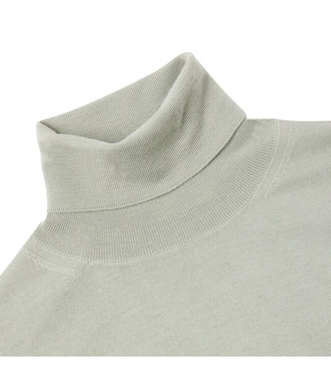 Paolo Pecora Milano Knitted Turtle Neck Sweater-Green