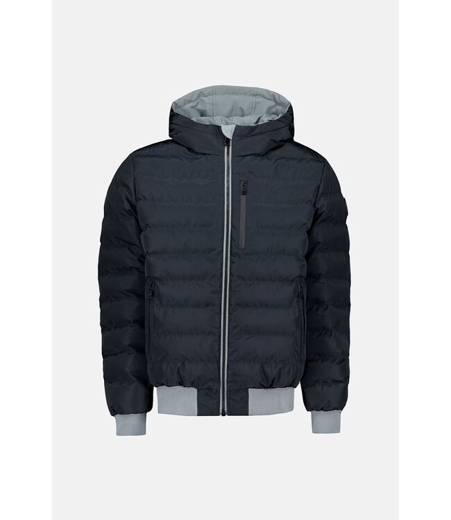 Airforce Reversible padded Jacket-Stone blue