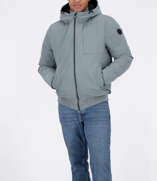 Airforce Reversible padded Jacket-Stone blue