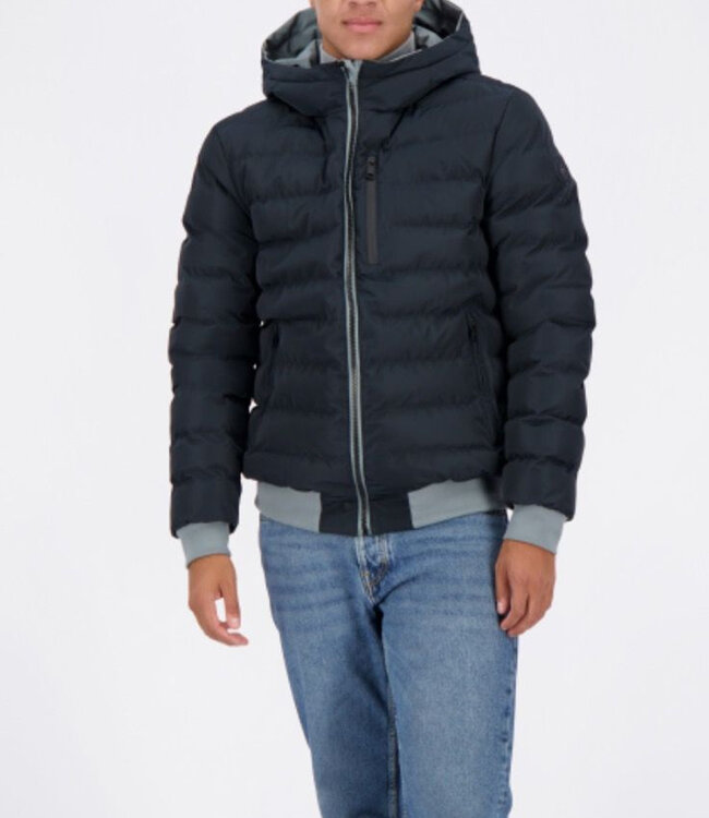 Airforce Reversible padded Jacket-Stone blue