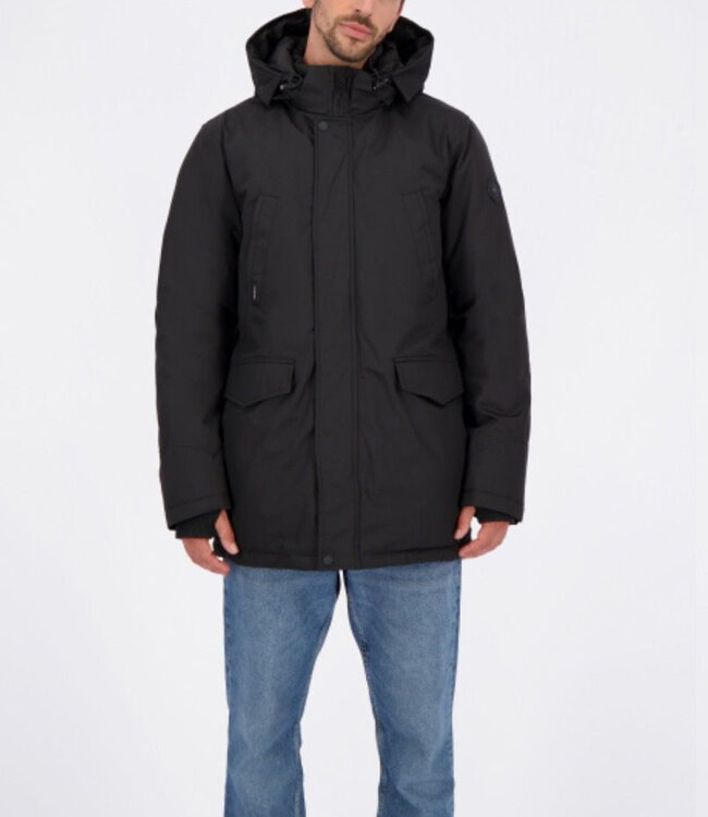 Airforce Slimfit parka-Black