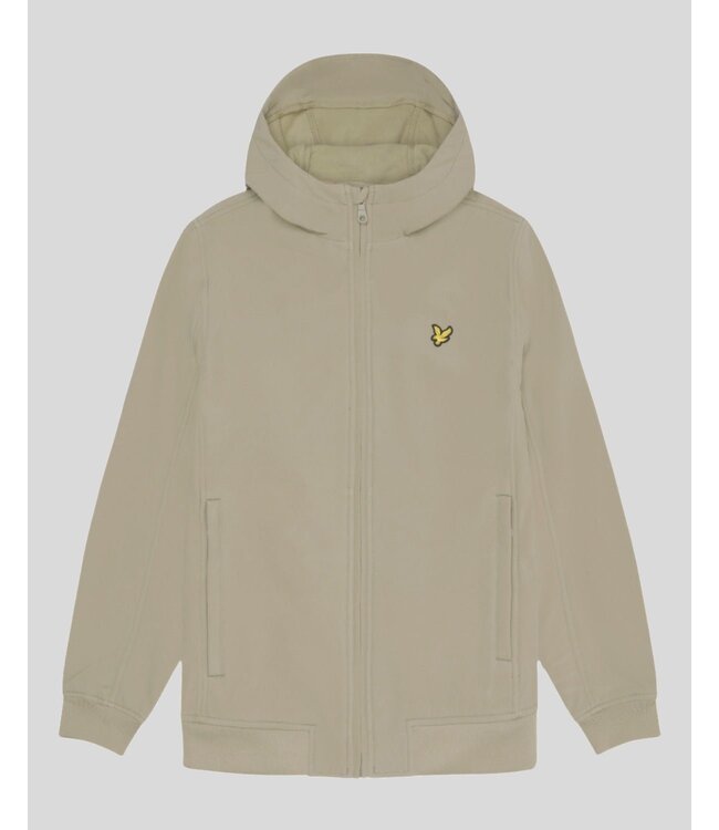 Lyle & Scott Fleece Back Softshell Jacket-Sage Uniform