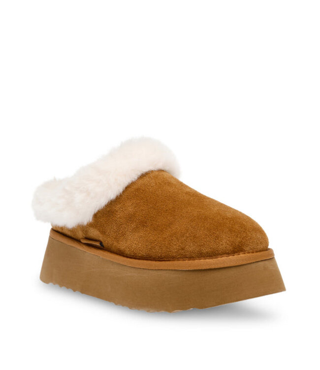 Steve Madden Chaplin Slide Chestnut Suede