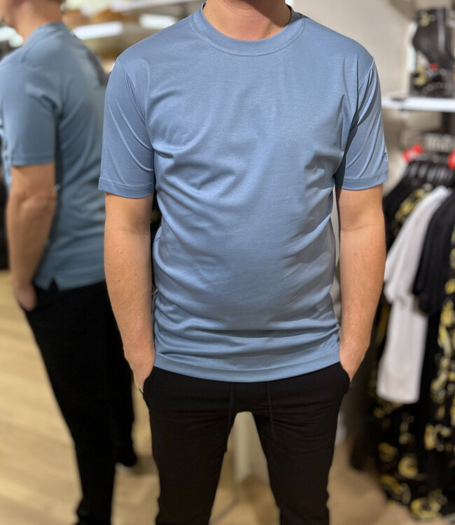 'TriaD'oro' Slim Fit Tee -Steel Blue