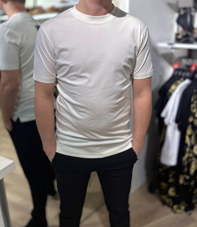 'TriaD'oro' Slim Fit Tee -Off White