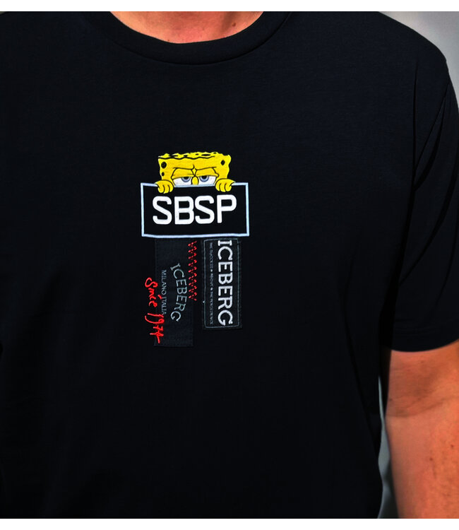 ICEBERG Tee SpongeBob-Black