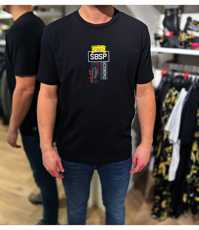 ICEBERG Tee SpongeBob-Black