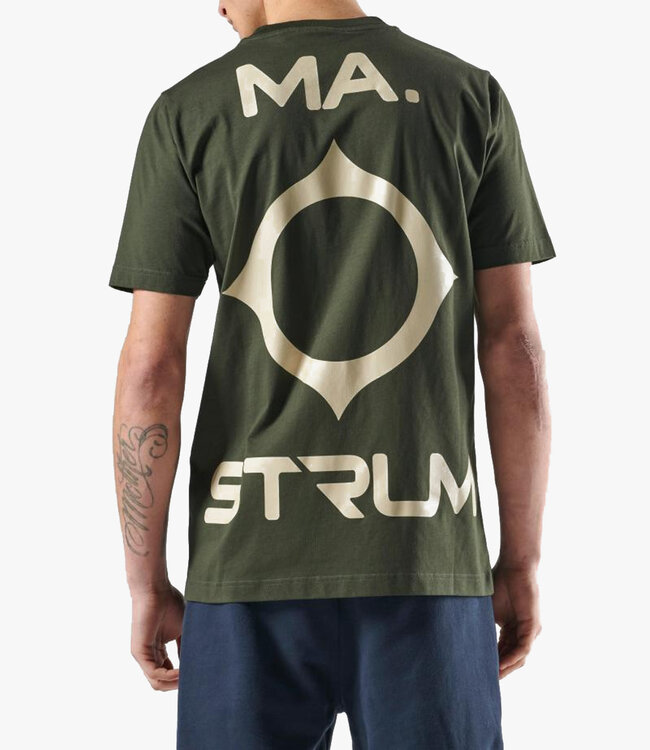 Ma.Strum Oversized Back print Tee-Oil slik
