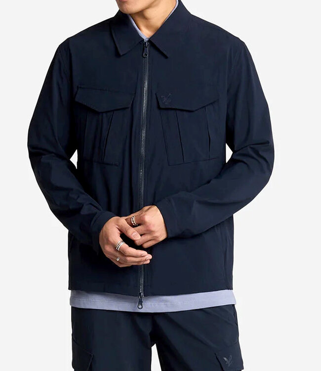 Lyle & Scott Pocket Overshirt-Navy
