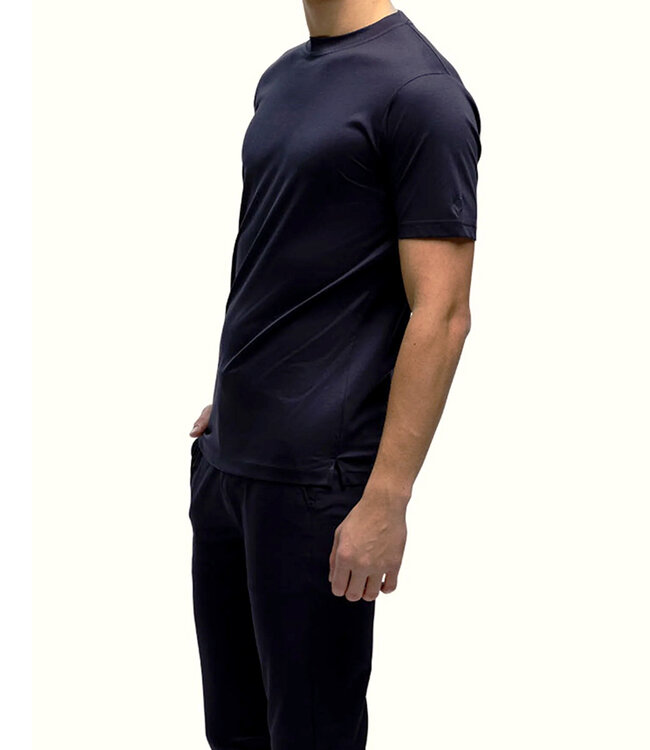 'TriaD'oro' Slim Fit Tee -Dark Navy