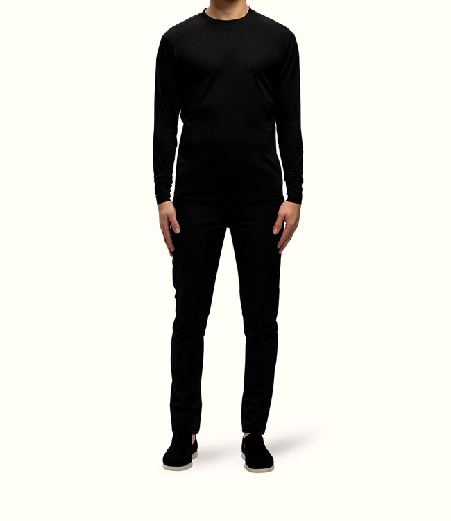 'TriaD'oro' Long Sleeve Tee -Black