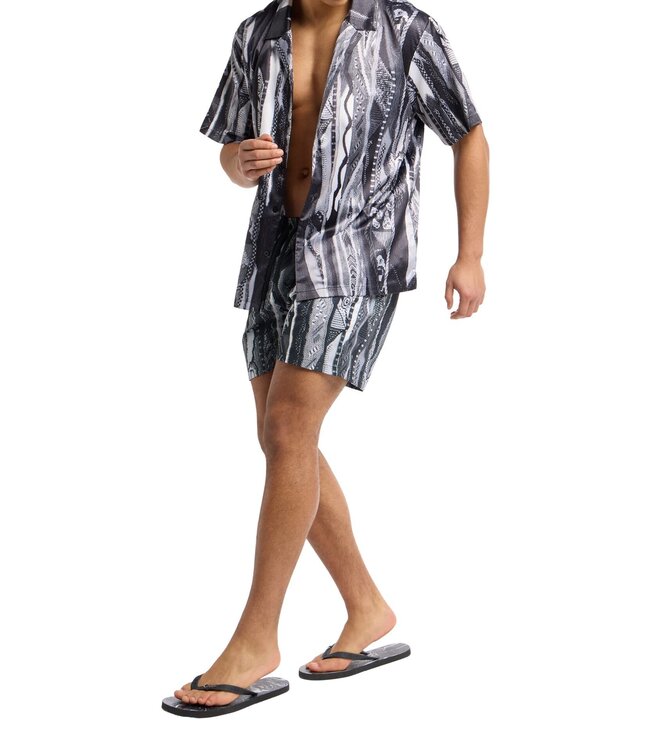 Carlo colucci Shirt-Multi Black grey