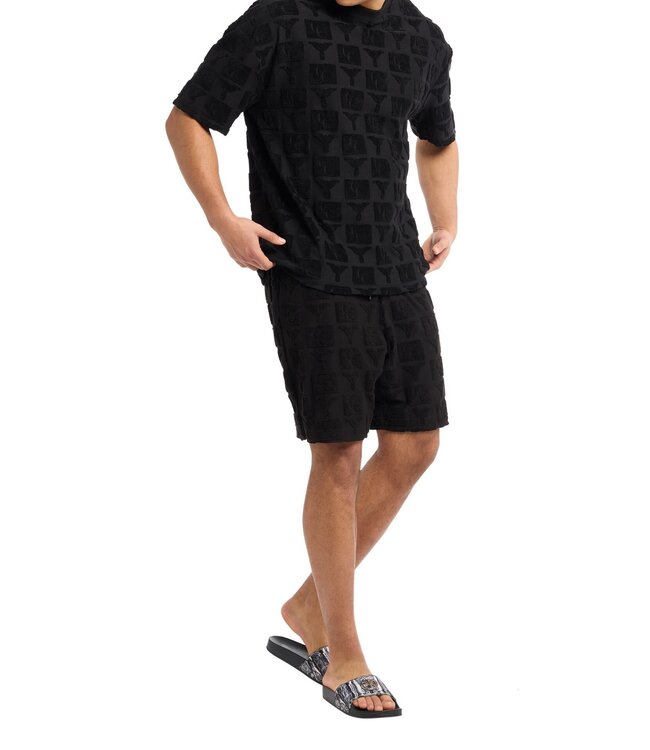 Carlo colucci Short Terry cloth-Black