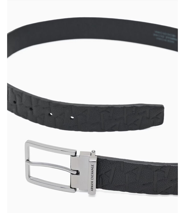 ARMANI EXCHANGE Tongue Belt-Black