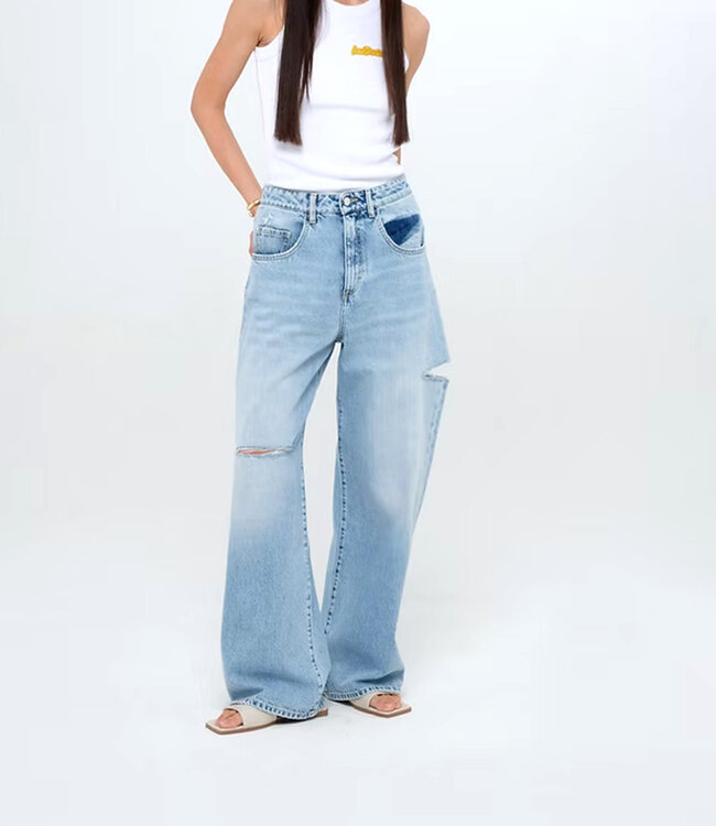 Icon Denim LA Wide leg Jeans POPPY-Sky