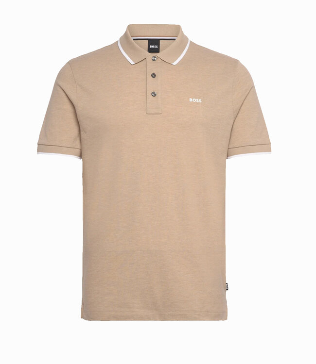 BOSS Polo Parlay 190-Open Beige