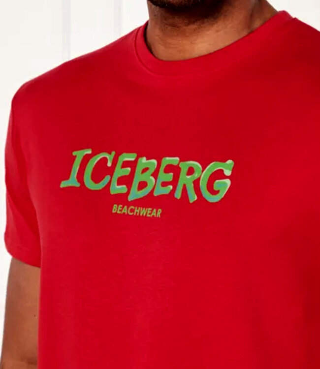 ICEBERG Tee Logo-Rood groen