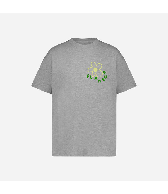 Flaneur Blossom T-Shirt-Heather Grey