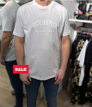 ICEBERG Tee Iceberg Milano Logo-White
