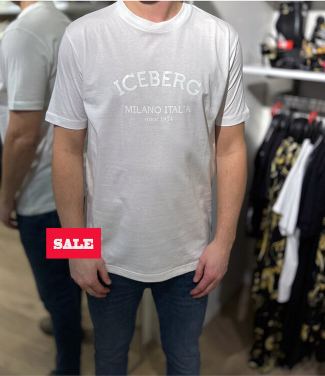 ICEBERG Tee Iceberg Milano Logo-White