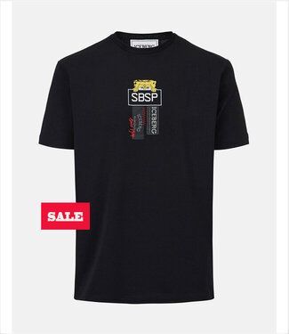 ICEBERG Tee SpongeBob-Black