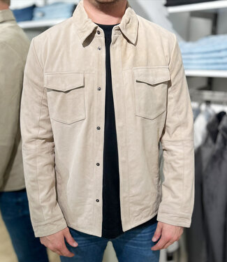 Overshirt Goat Suede-Off White