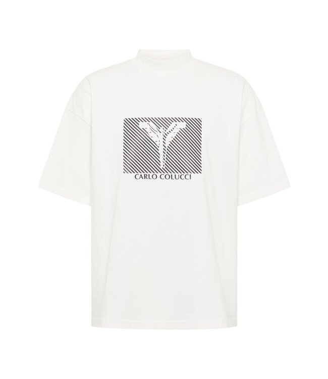 Carlo colucci Tee Basic line-White