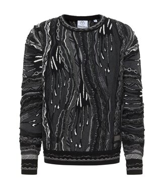 Carlo colucci Sweater -Multi color-Black grey