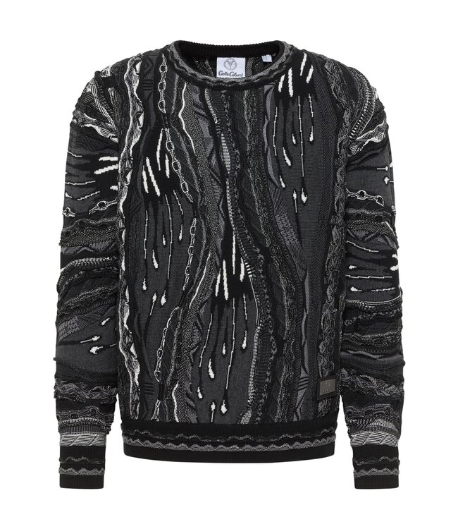 Carlo colucci Sweater -Multi color-Black grey