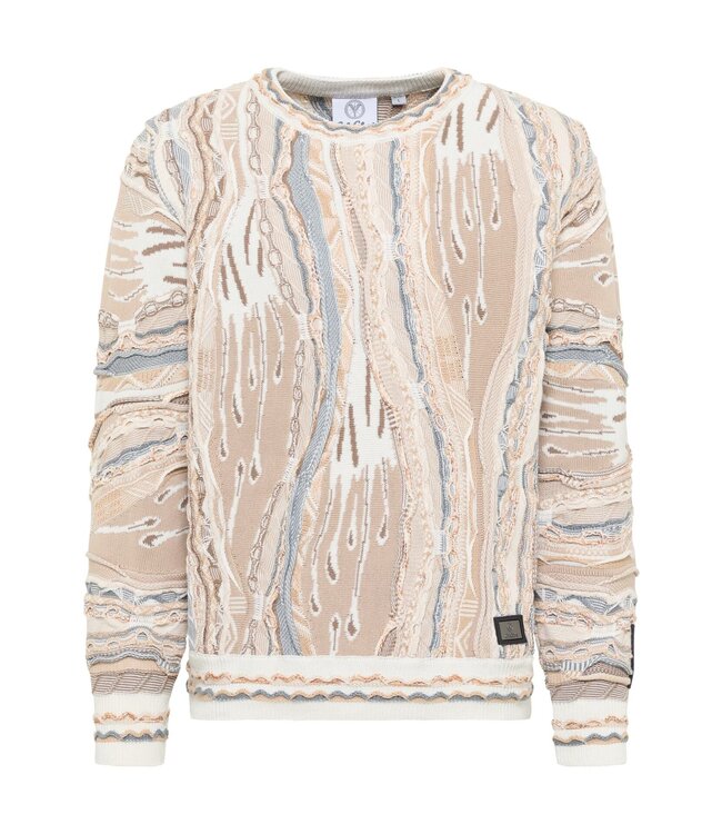 Carlo colucci Sweater -Multi color-Beige grey