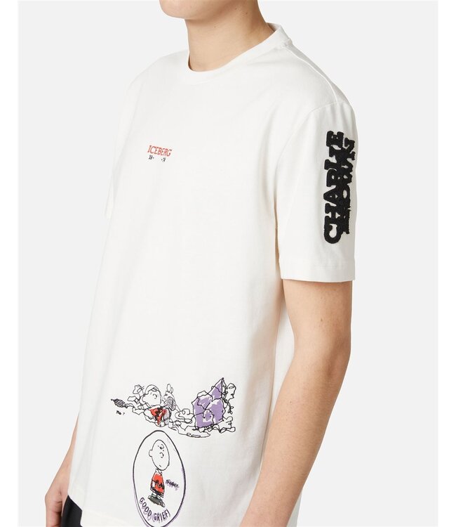 ICEBERG Tee Peanuts a Good Grief-Of white