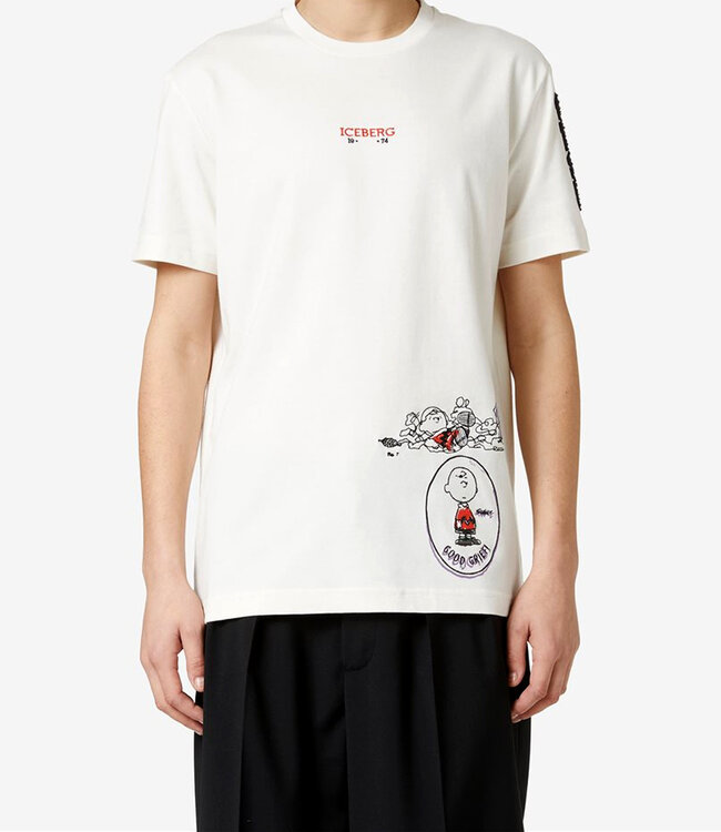 ICEBERG Tee Peanuts a Good Grief-Of white