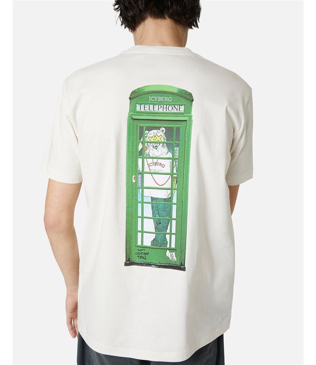 ICEBERG TEE Telephone back print-Of white