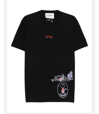 ICEBERG Tee Charlie Brown Good Grief-Black