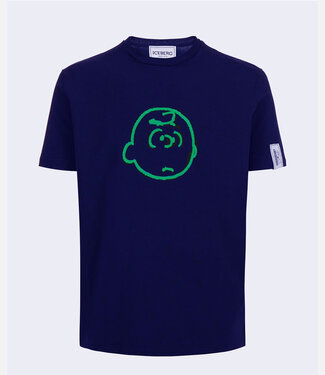 ICEBERG Tee Peanuts embroiderie-Blue ICEBERG Tee Peanuts embroiderie-Blue